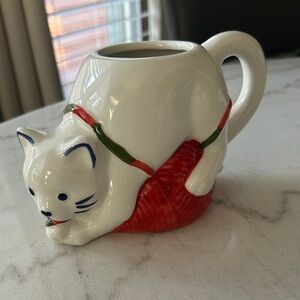 Wondershop Red and White Cat Mug